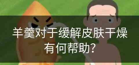 羊羹对于缓解皮肤干燥有何帮助？